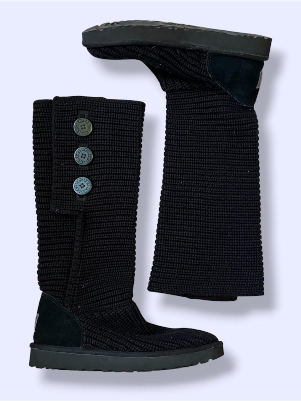 UGG Classic Cardy Black Boots